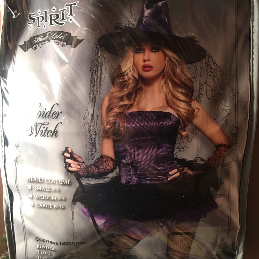 Spirit Spider Witch Costume - Purple and Black